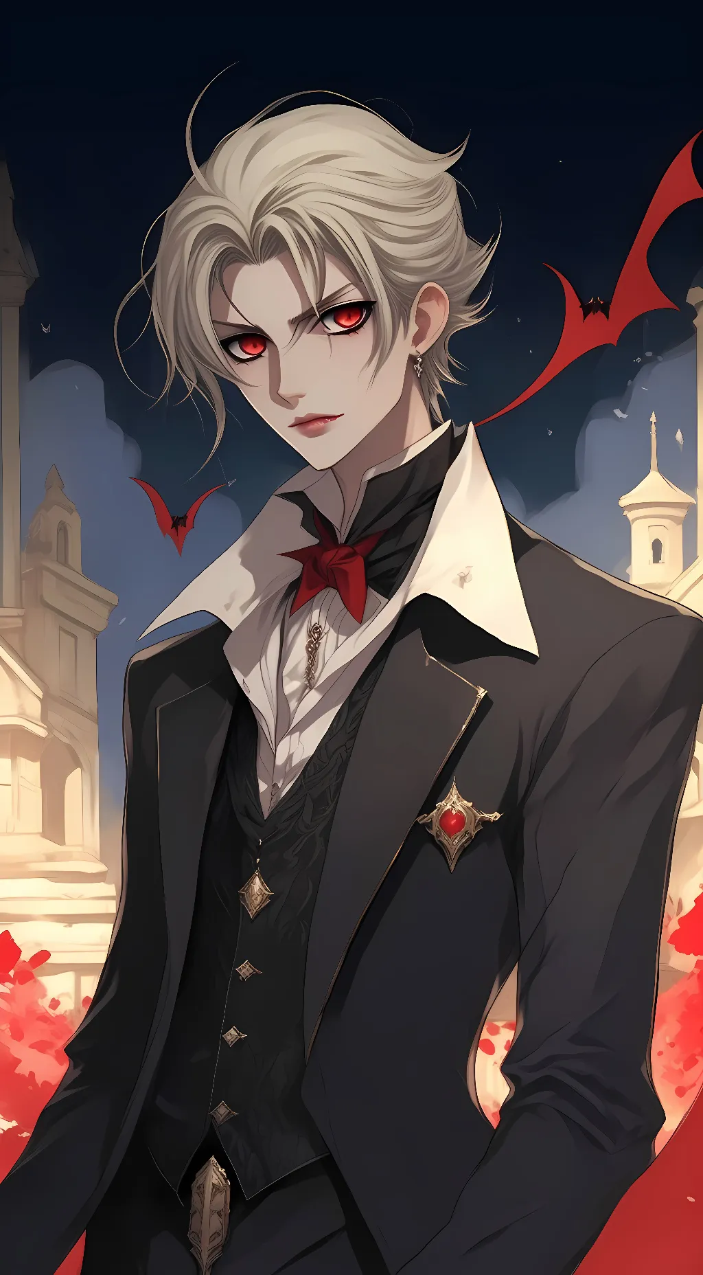 ai character: Aido/vamp knight background