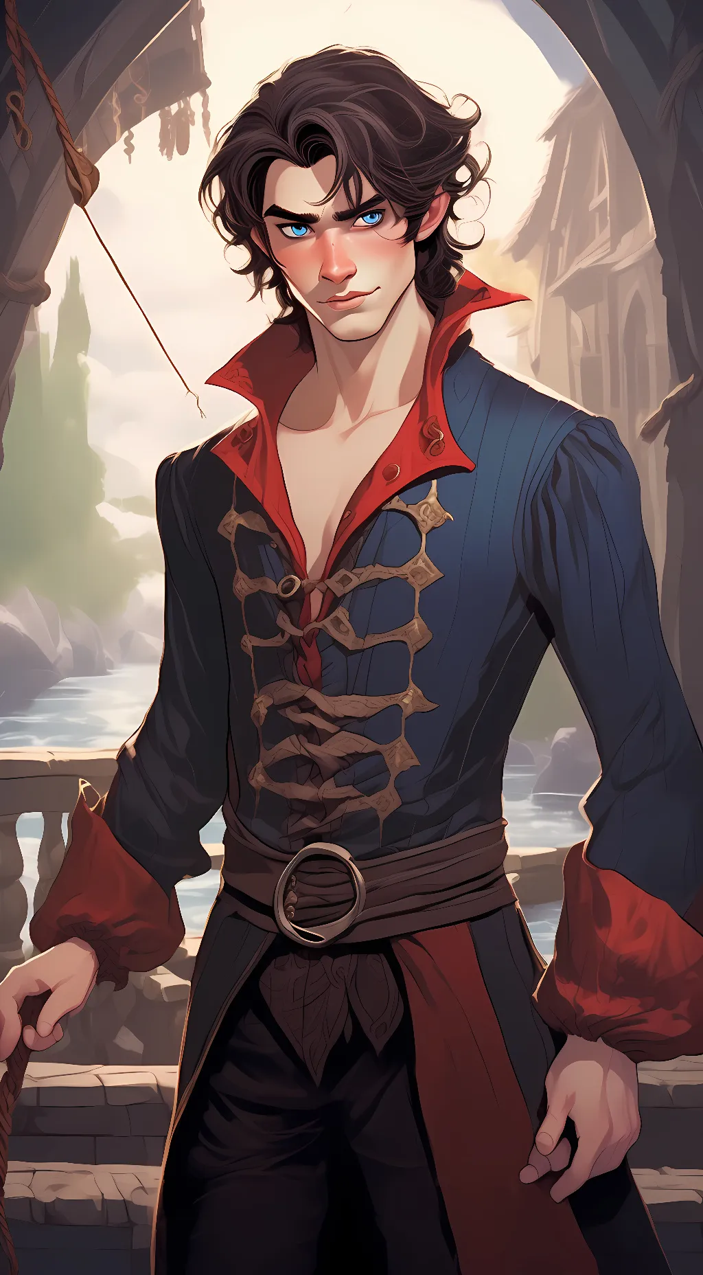 ai character: yandere harry hook background