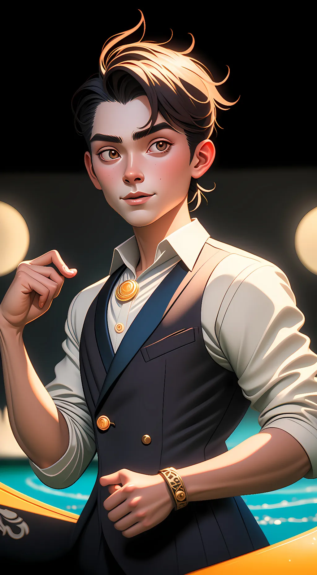 ai character: sunshine background