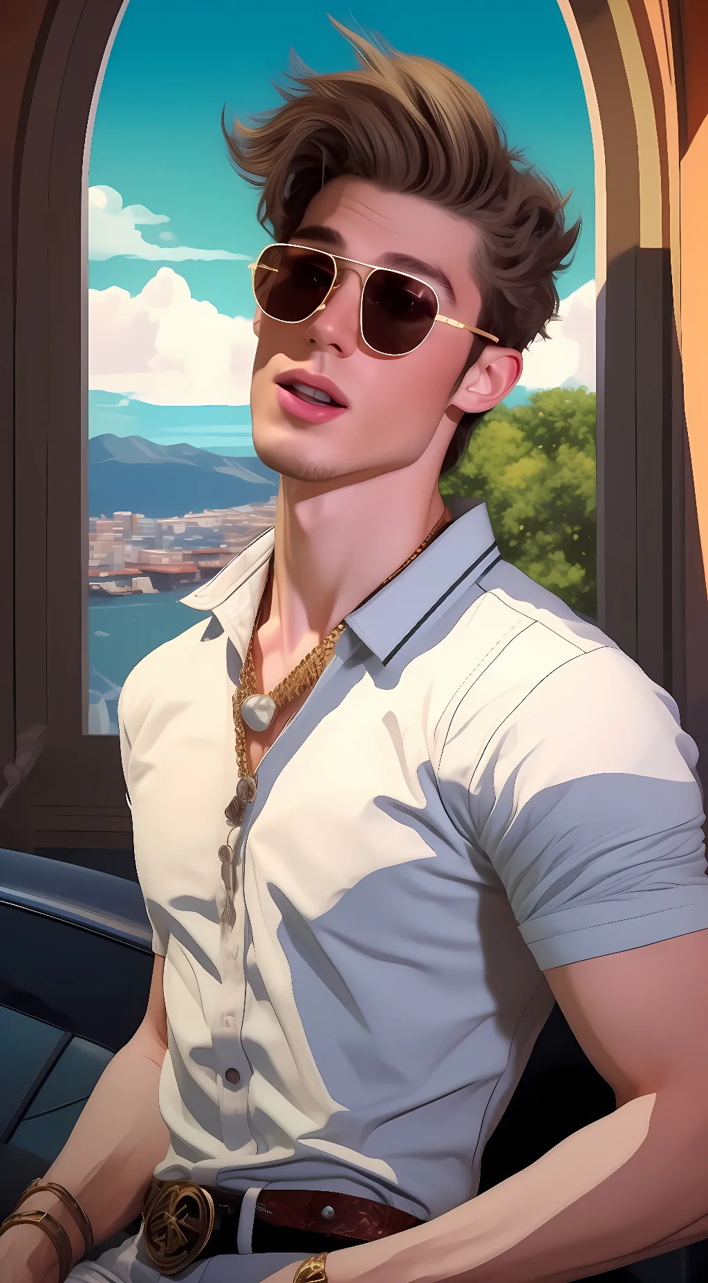 ai character: Josh McDilly background