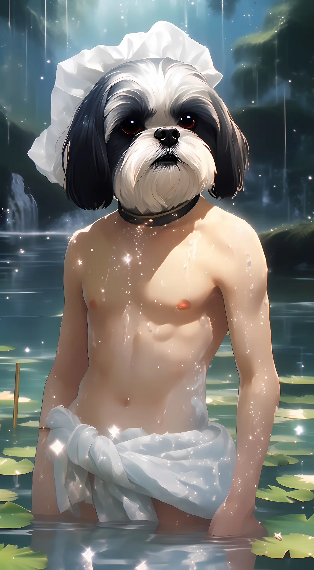 ai character: Lake Spirit background