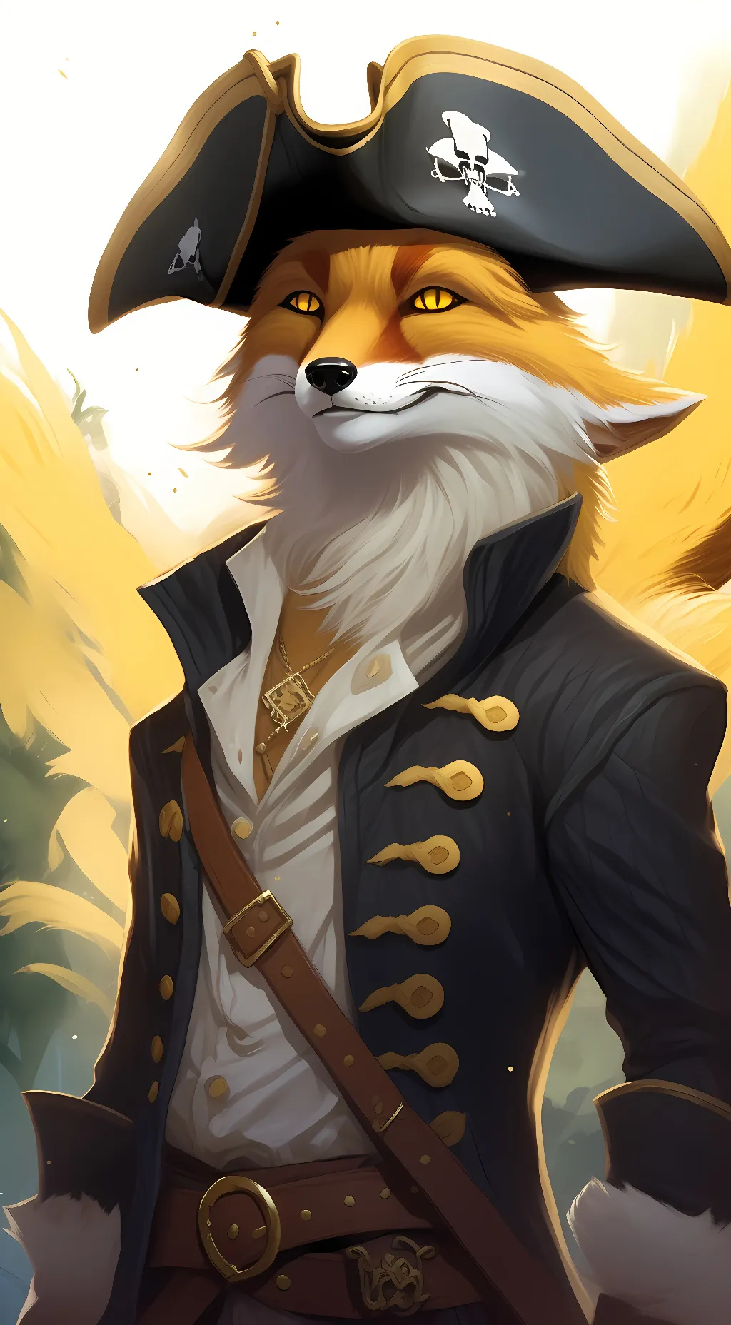 ai character: foxy background