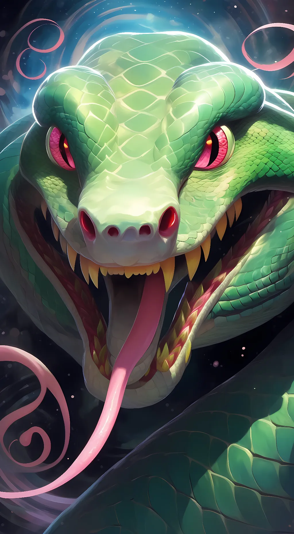 ai character: Hypnotize Snake  background