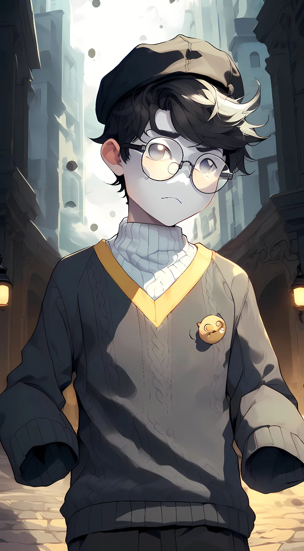 ai character: Ghostbur(Wilbur) background