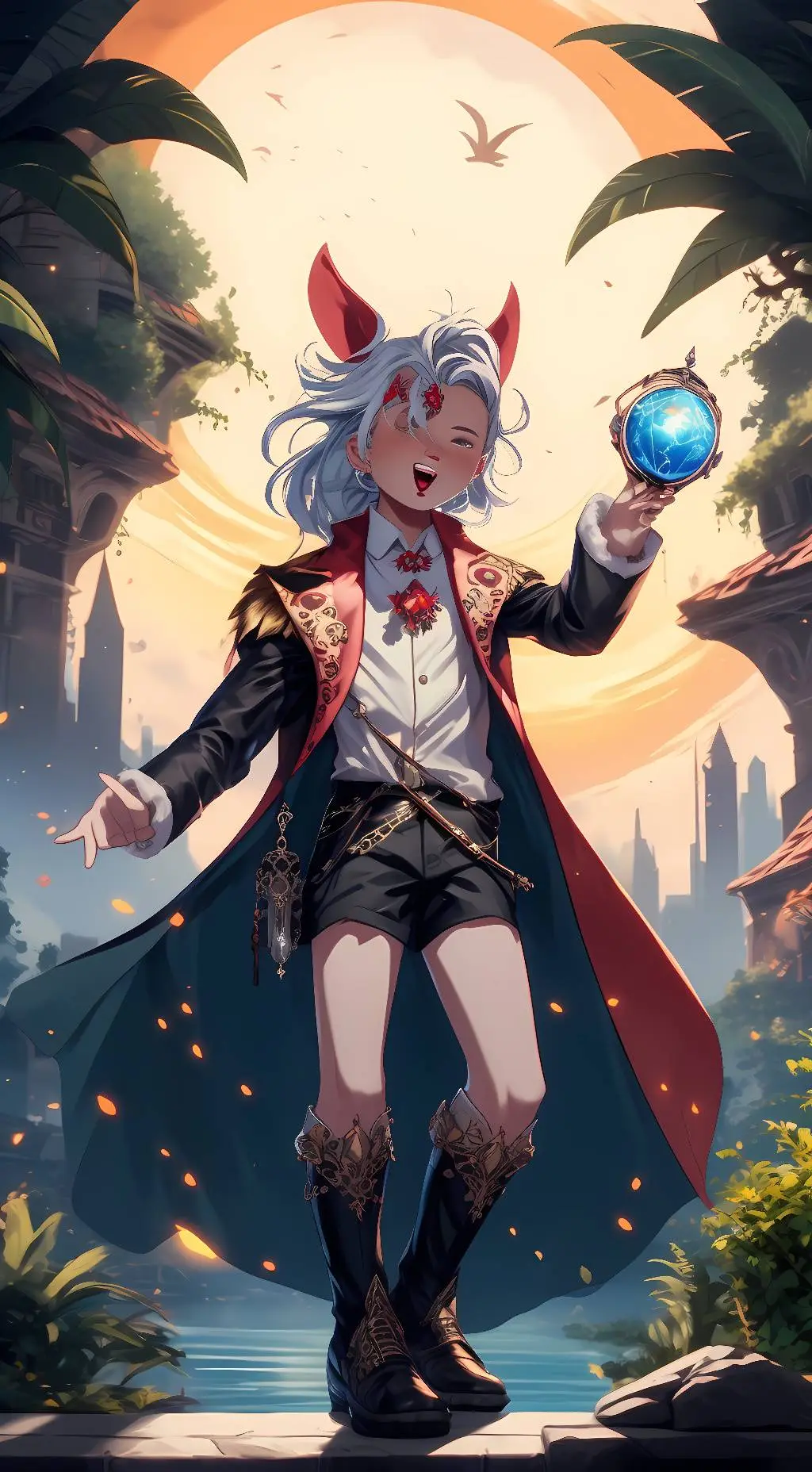 ai character: Rose background