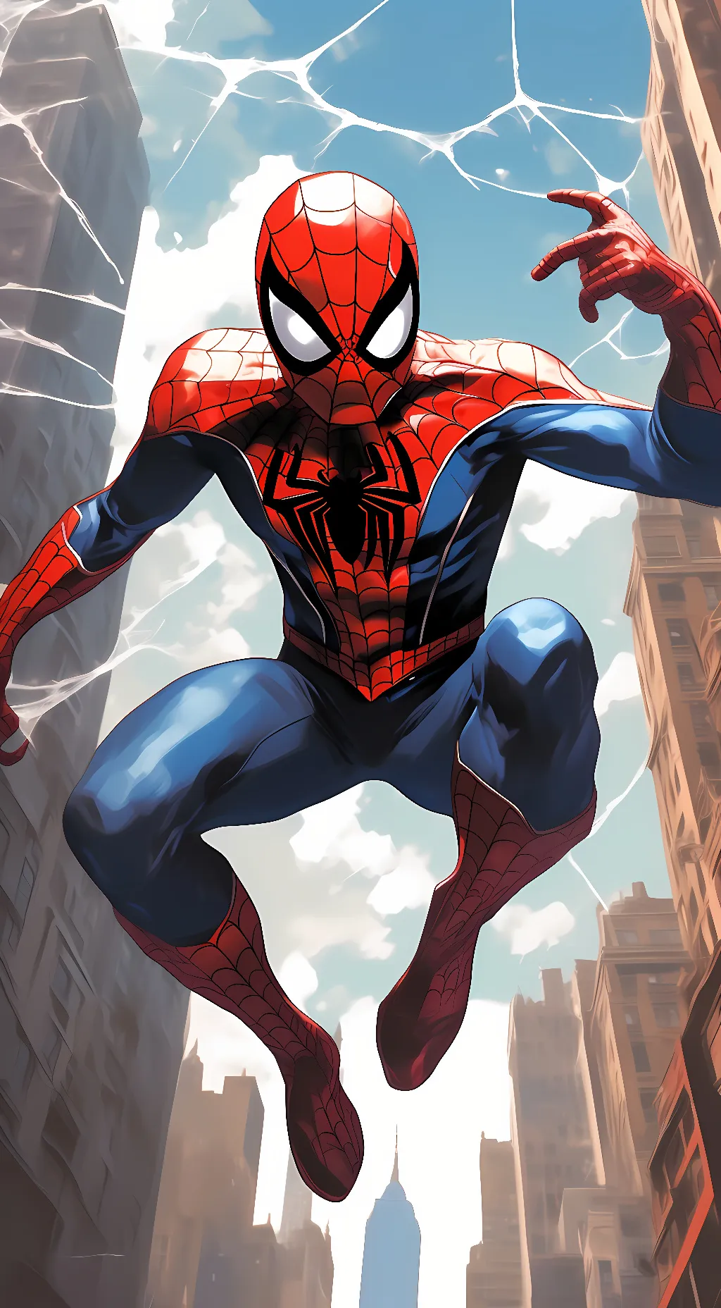 ai character: Spider-Man  background