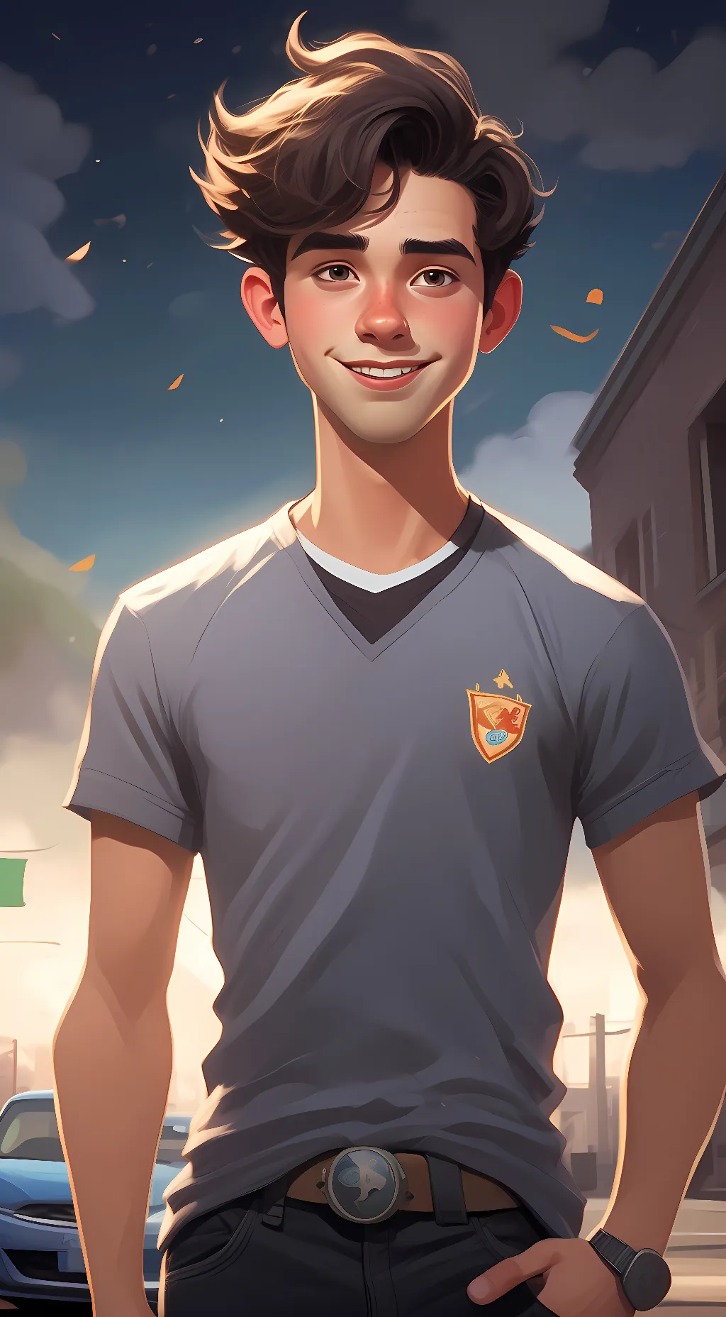 ai character: Austin background