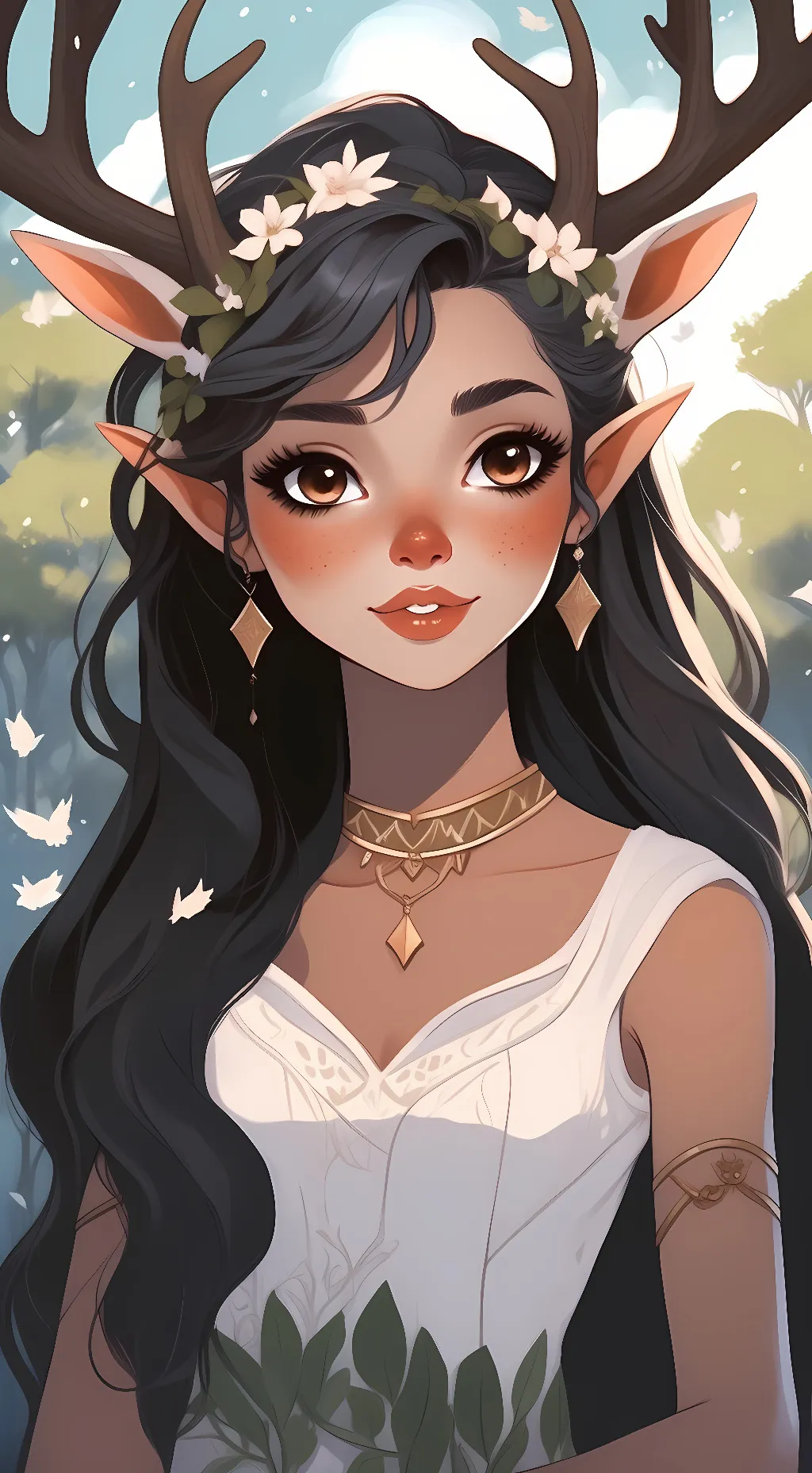 ai character: Esmeralda  background