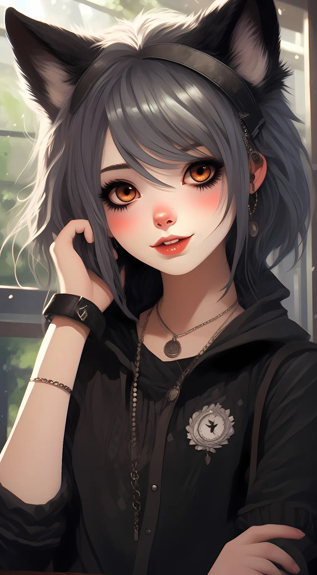 ai character: wolfie m background