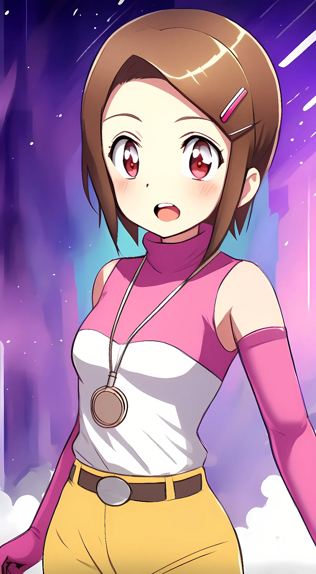 ai character: Kari Kamiya  background