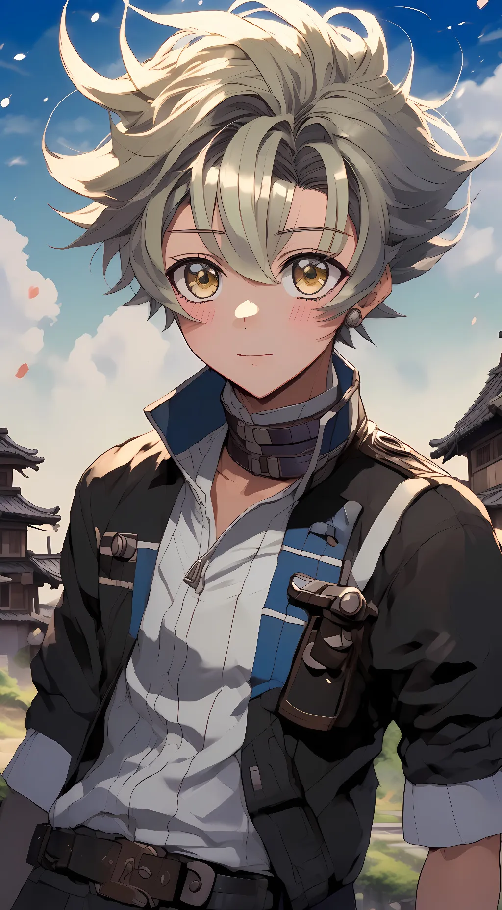 ai character: ash background