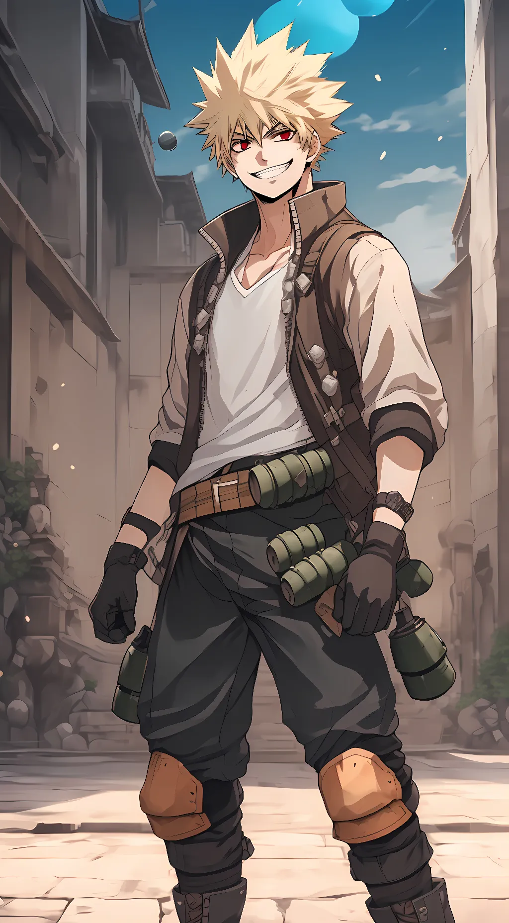ai character: Kacchan background