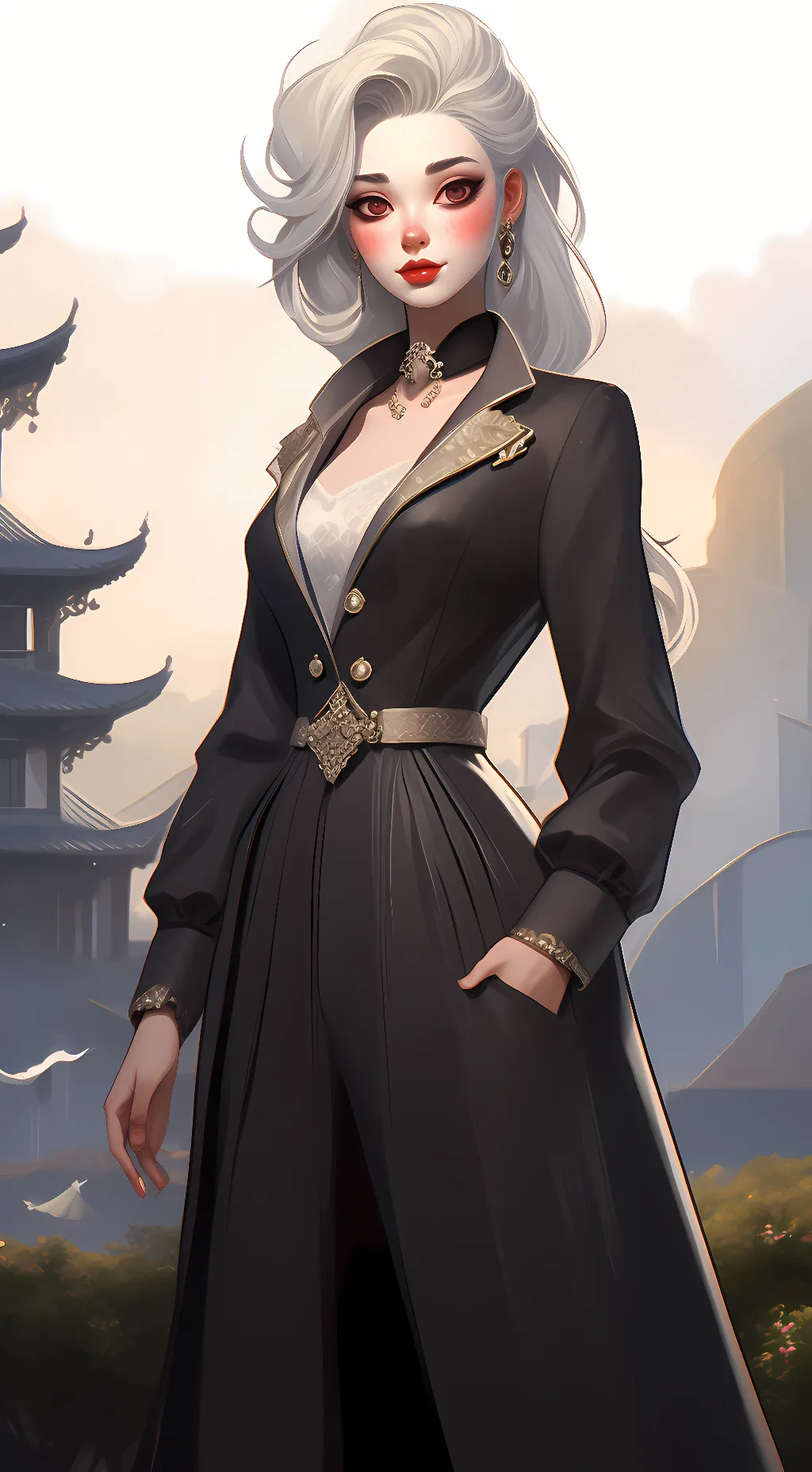 ai character: Nana  background