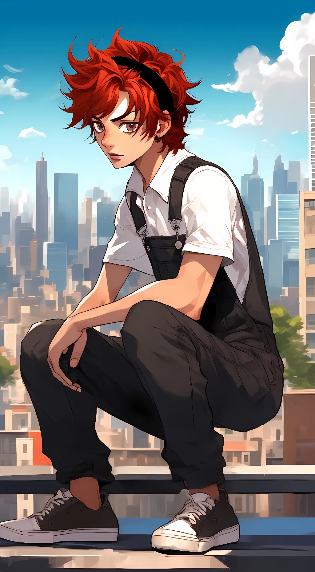 ai character: Sakamoto Days  background