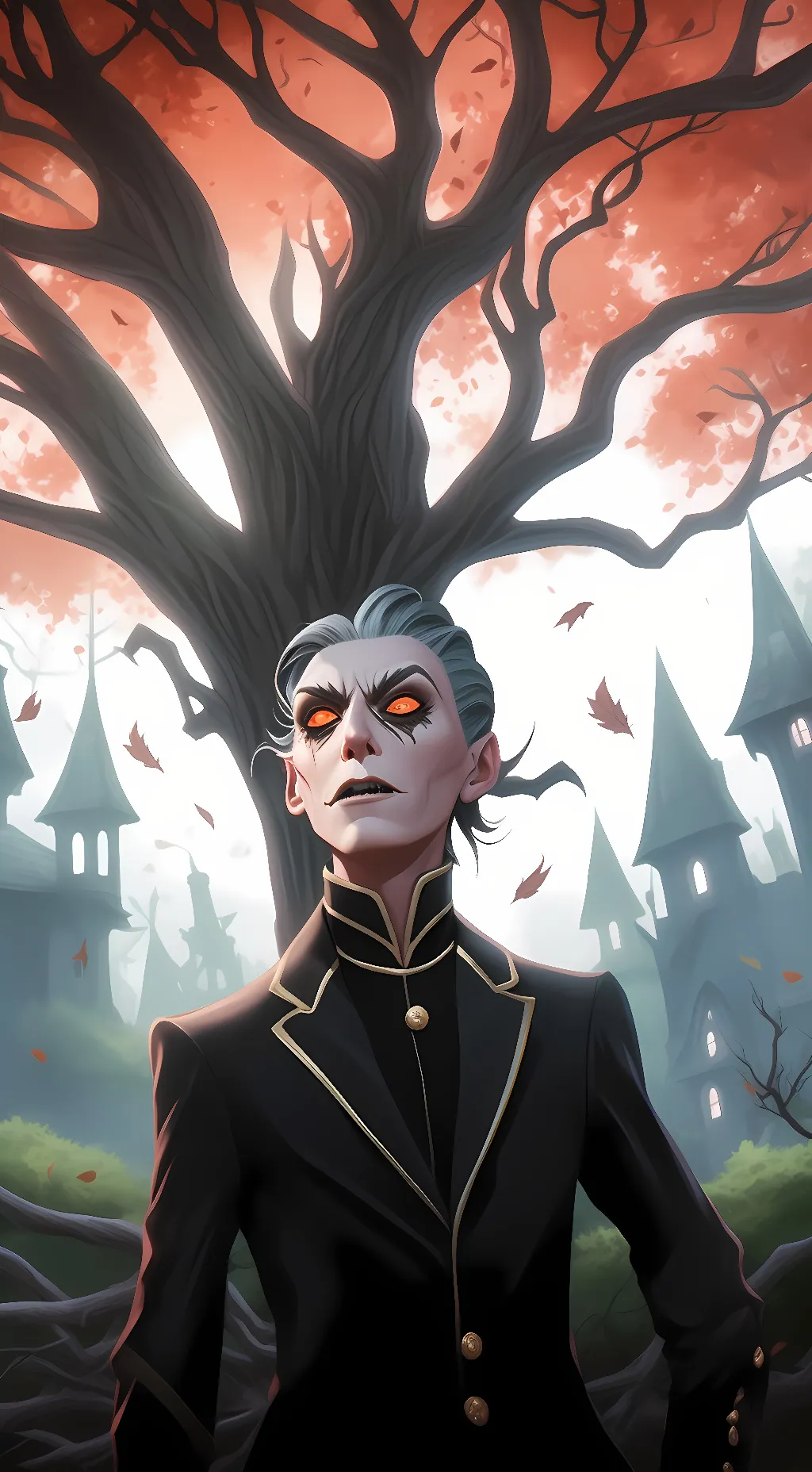 ai character: mayor  HorrorLand background