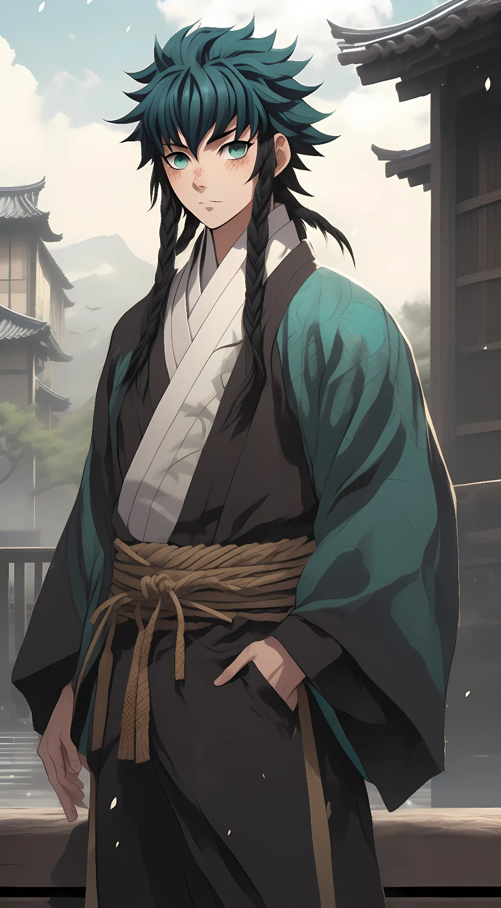 ai character: Muichuro tokito  background