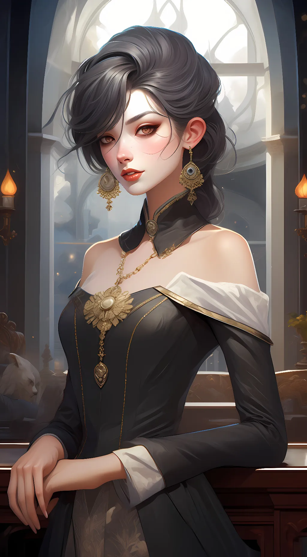 ai character: Luna background