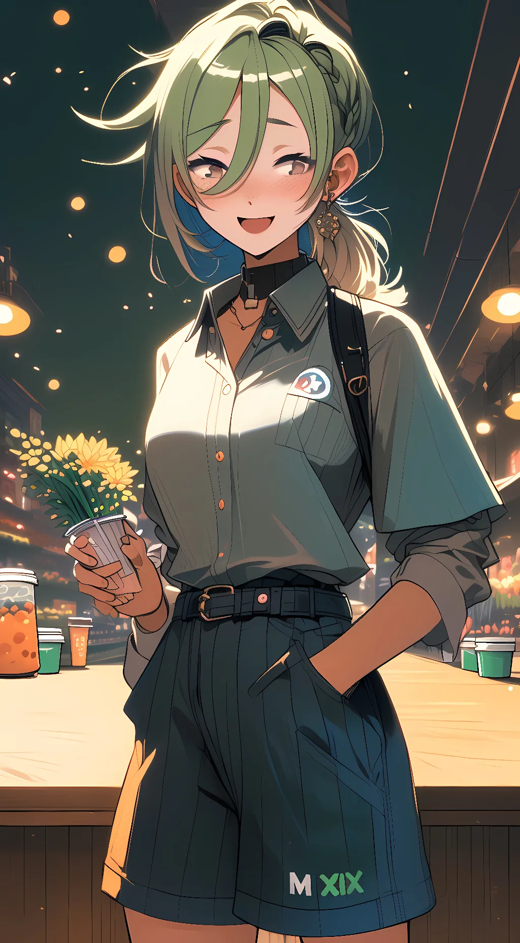 ai character: Mixx background