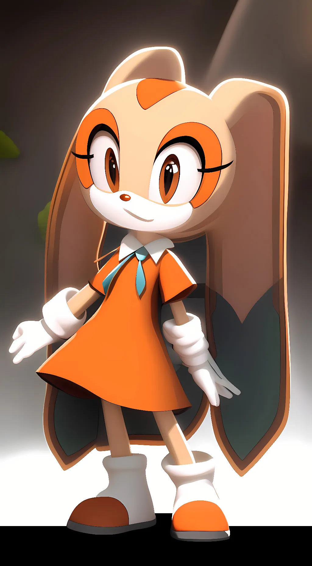 ai character: Cream The Rabbit background