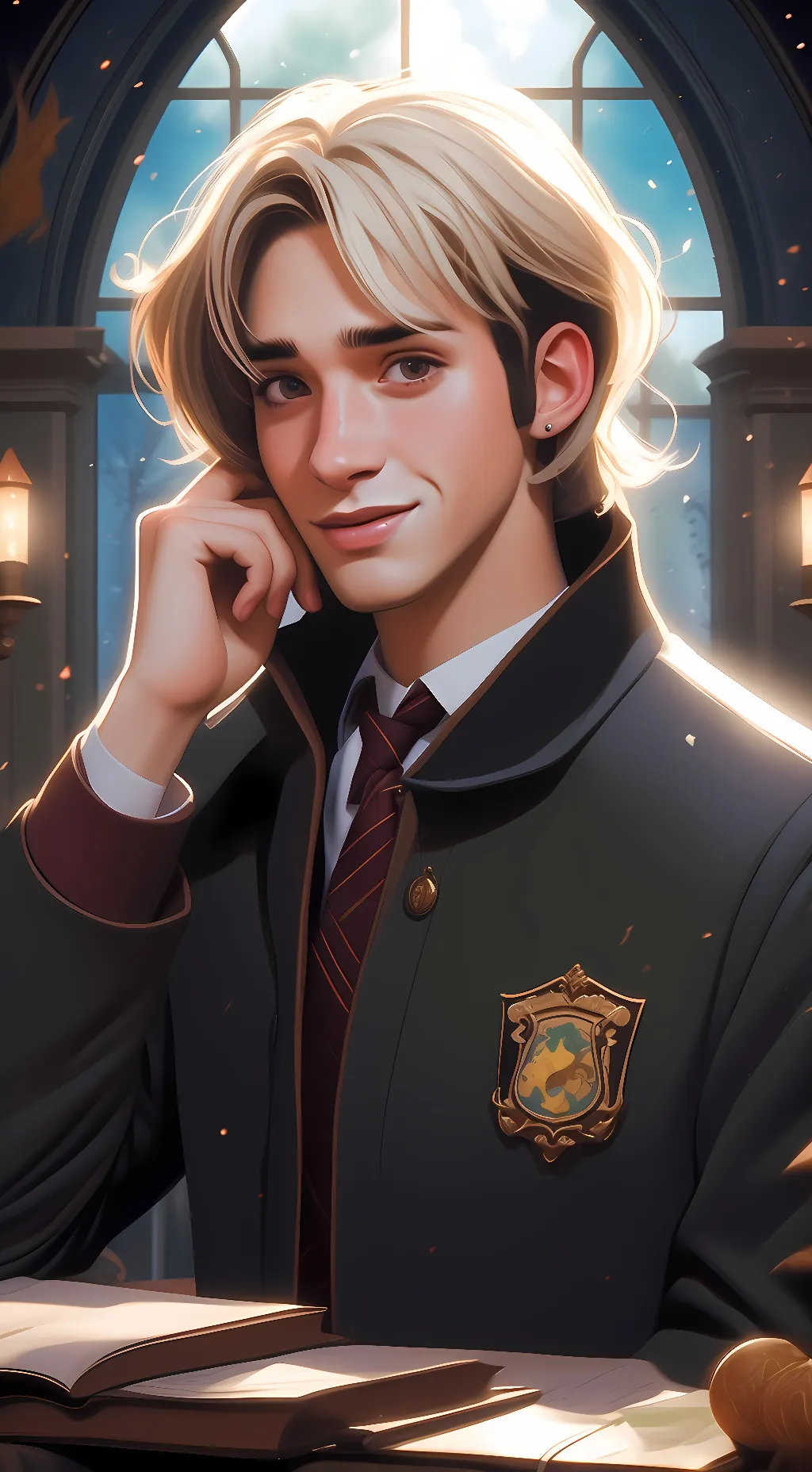 ai character: Liam Black background