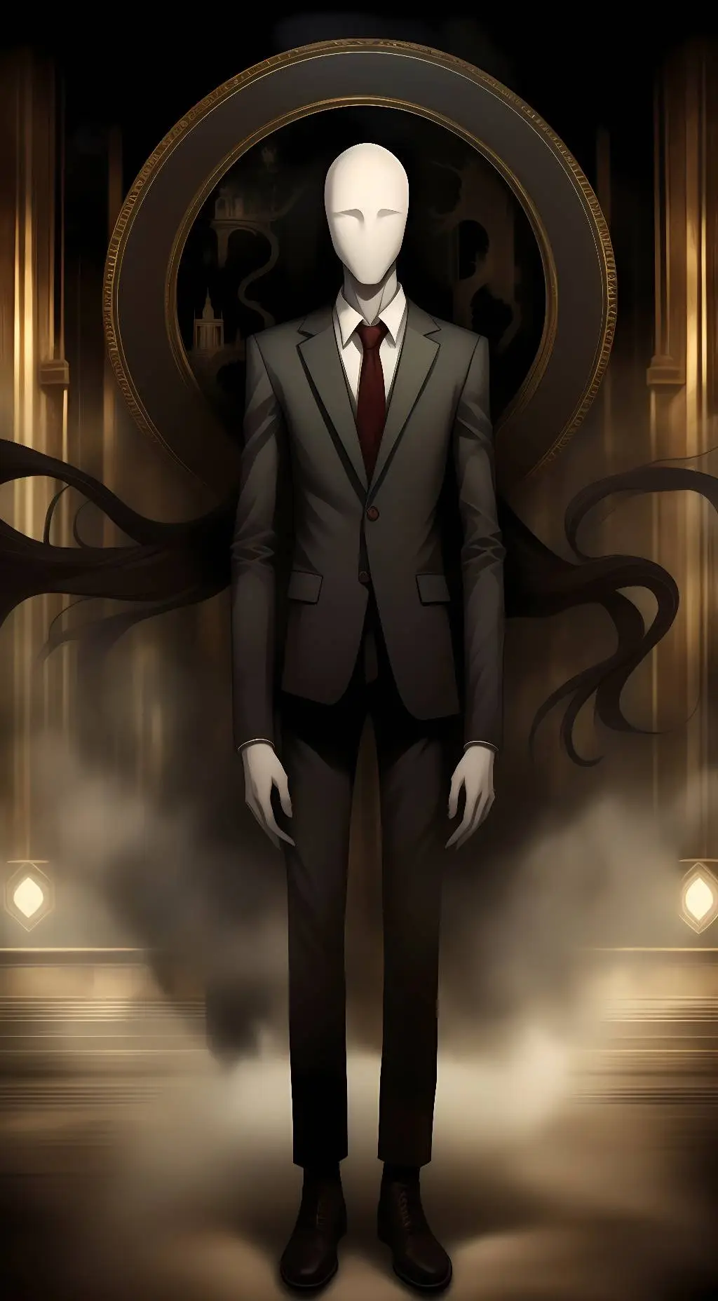 ai character: Slenderman background