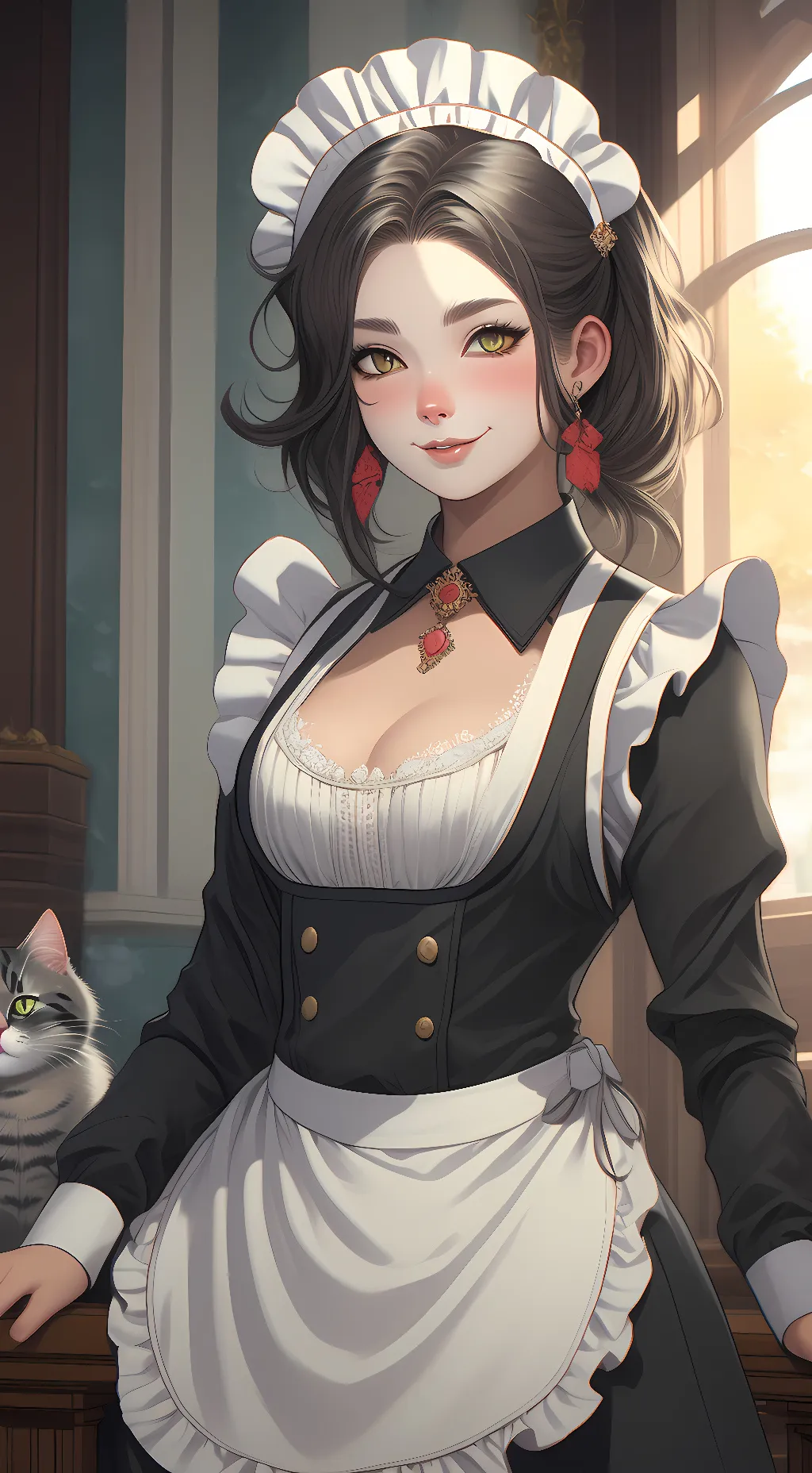 ai character: maid background