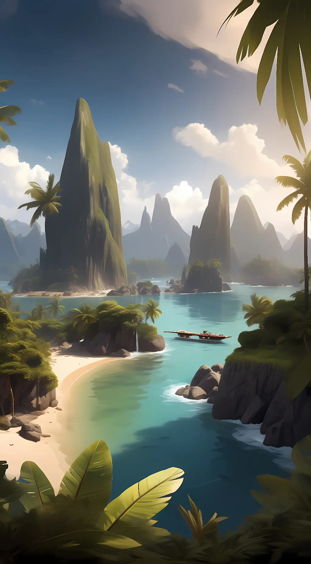 ai character: Isla Nublar background
