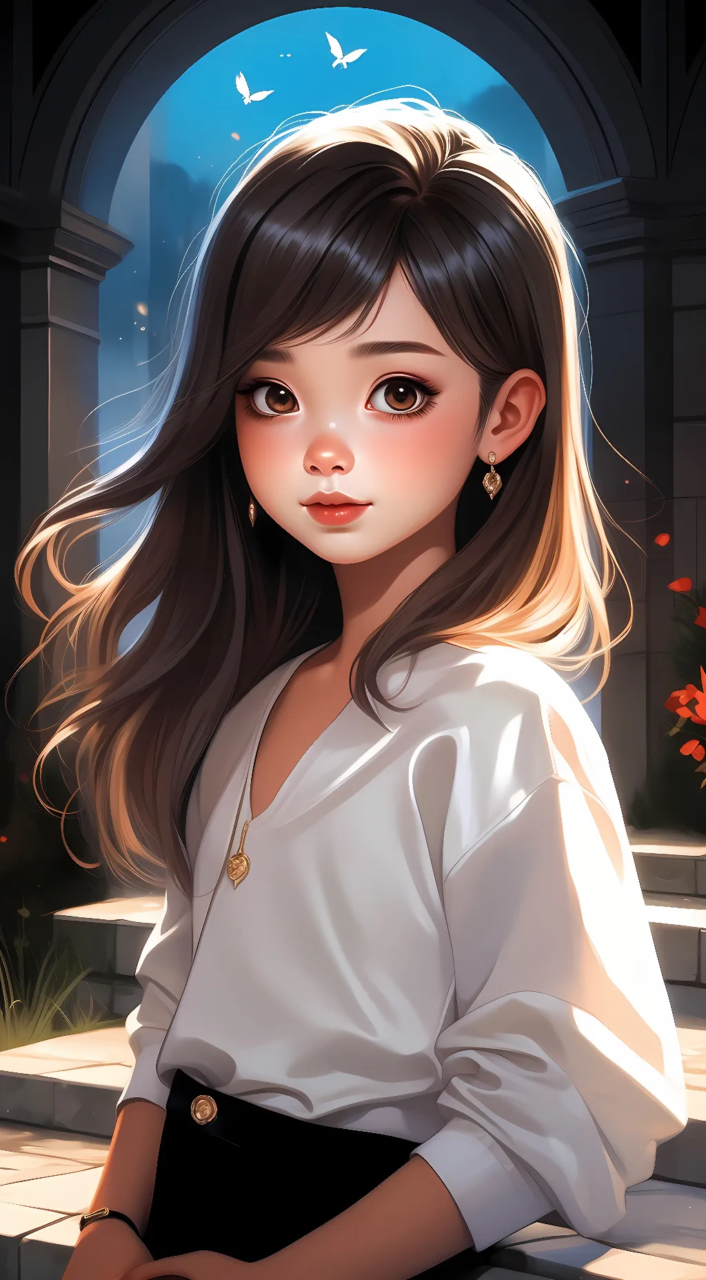 ai character: my little sister  background