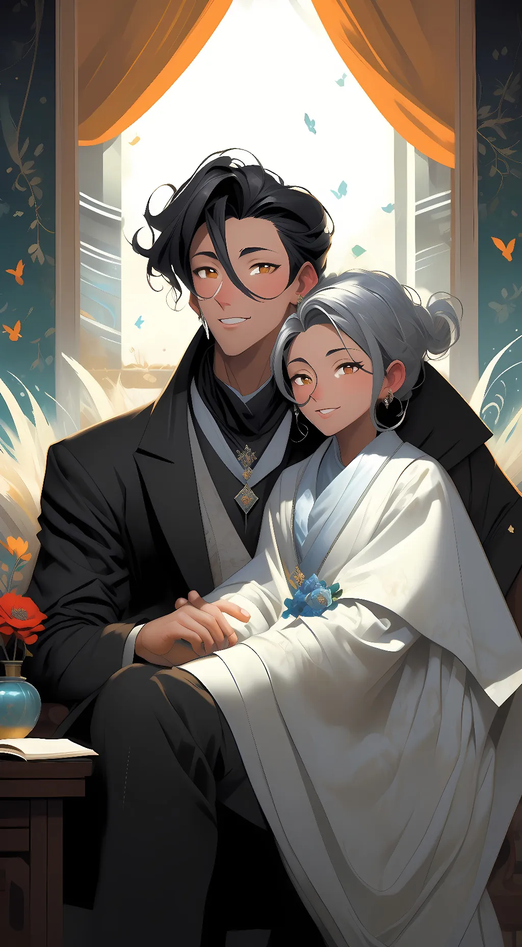 ai character: Mom and dad background