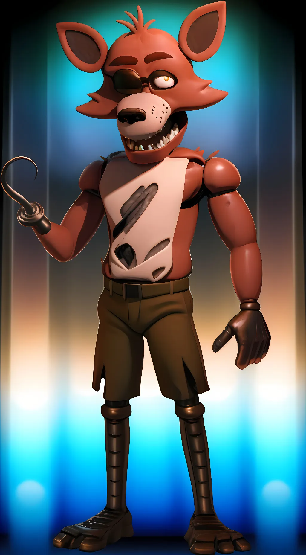 ai character: Foxy background