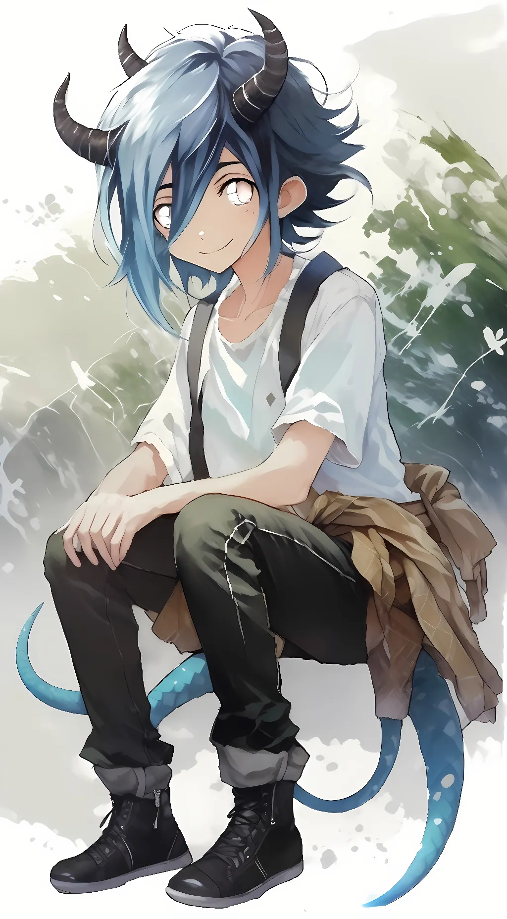 ai character: Icey (male) background
