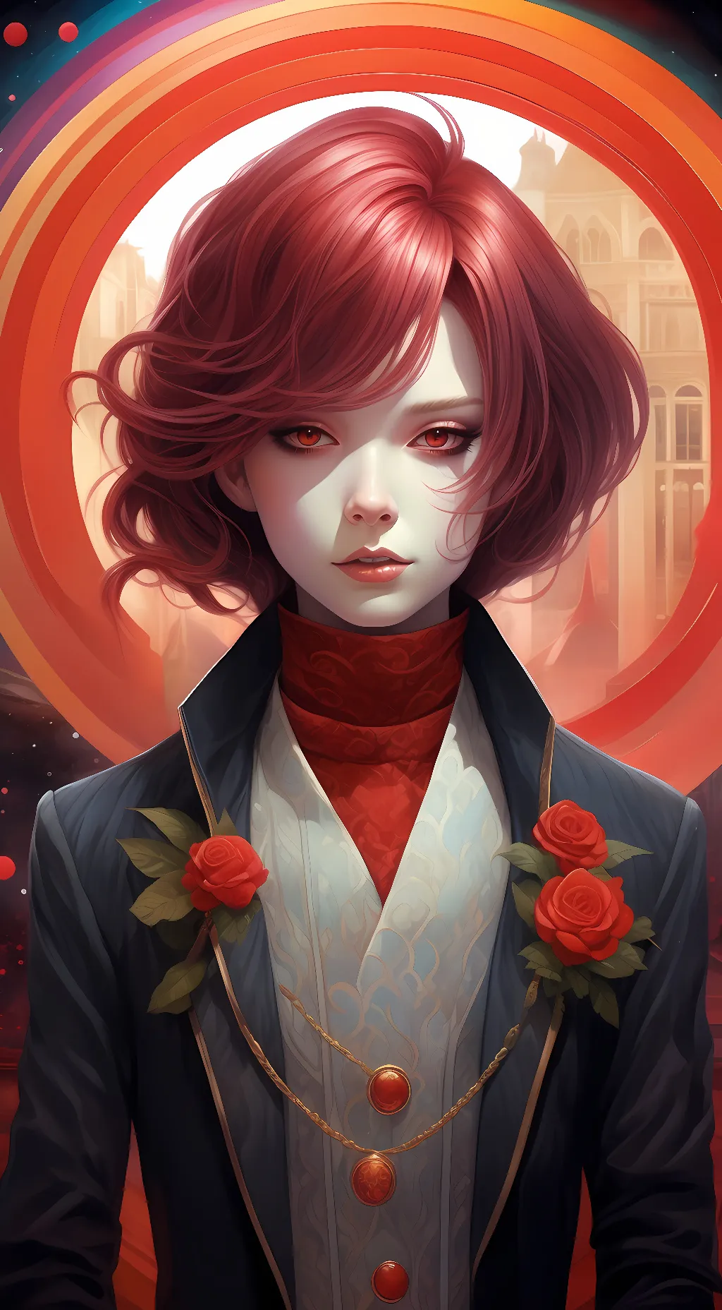 ai character: Rainbow friends  background