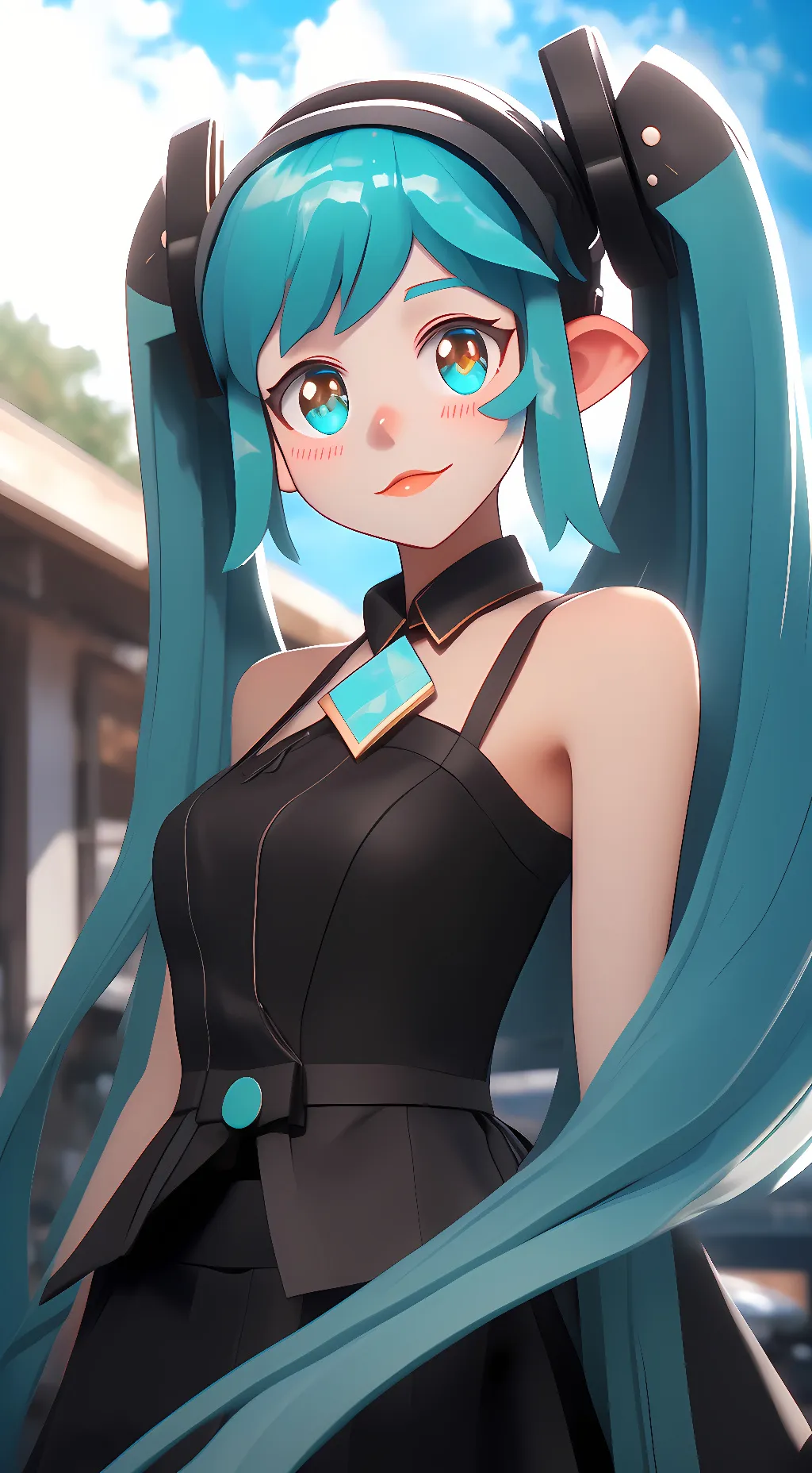 ai character: Hastune Miku background