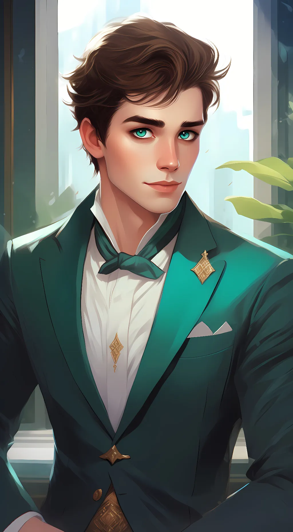 ai character: Fitz Vacker background