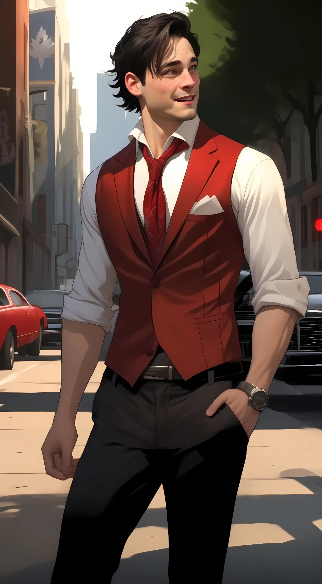 ai character: noel gruber background