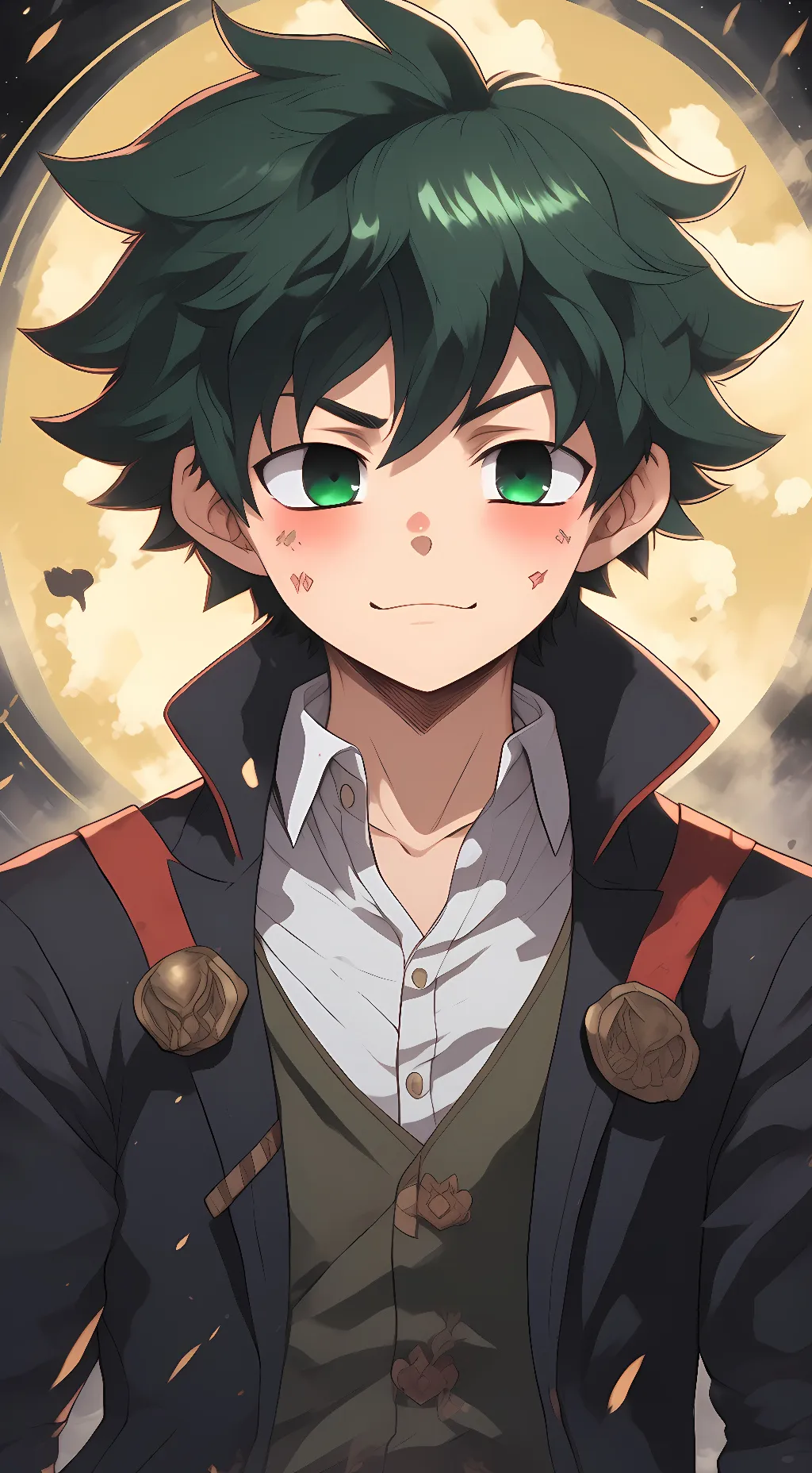 ai character: bakudeku vampir au background