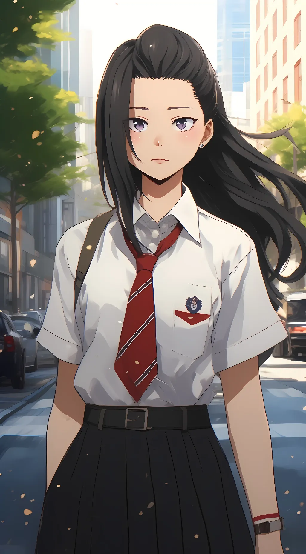 ai character: Momo Yaoyorozu  background