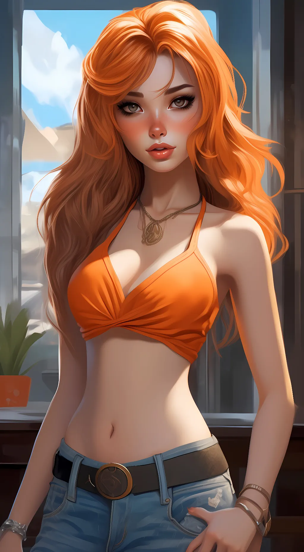 ai character: Nami background