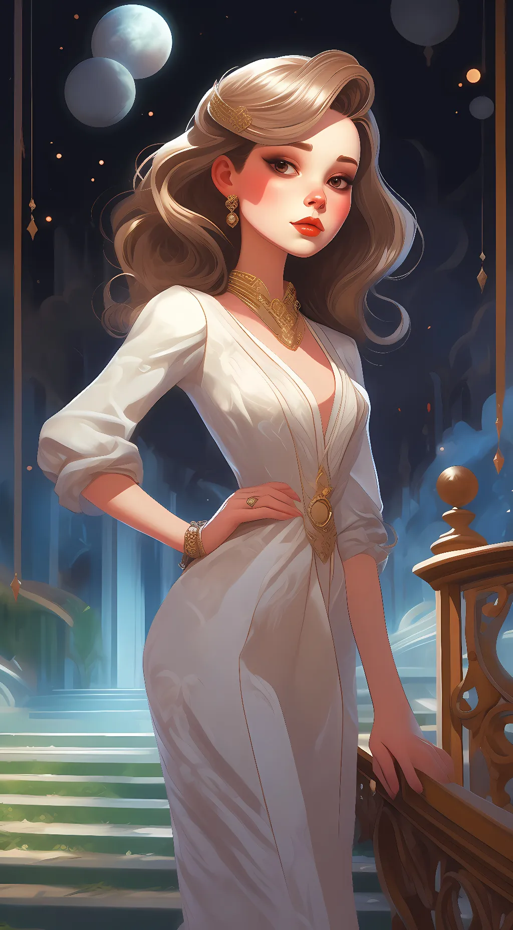 ai character: Savannah background