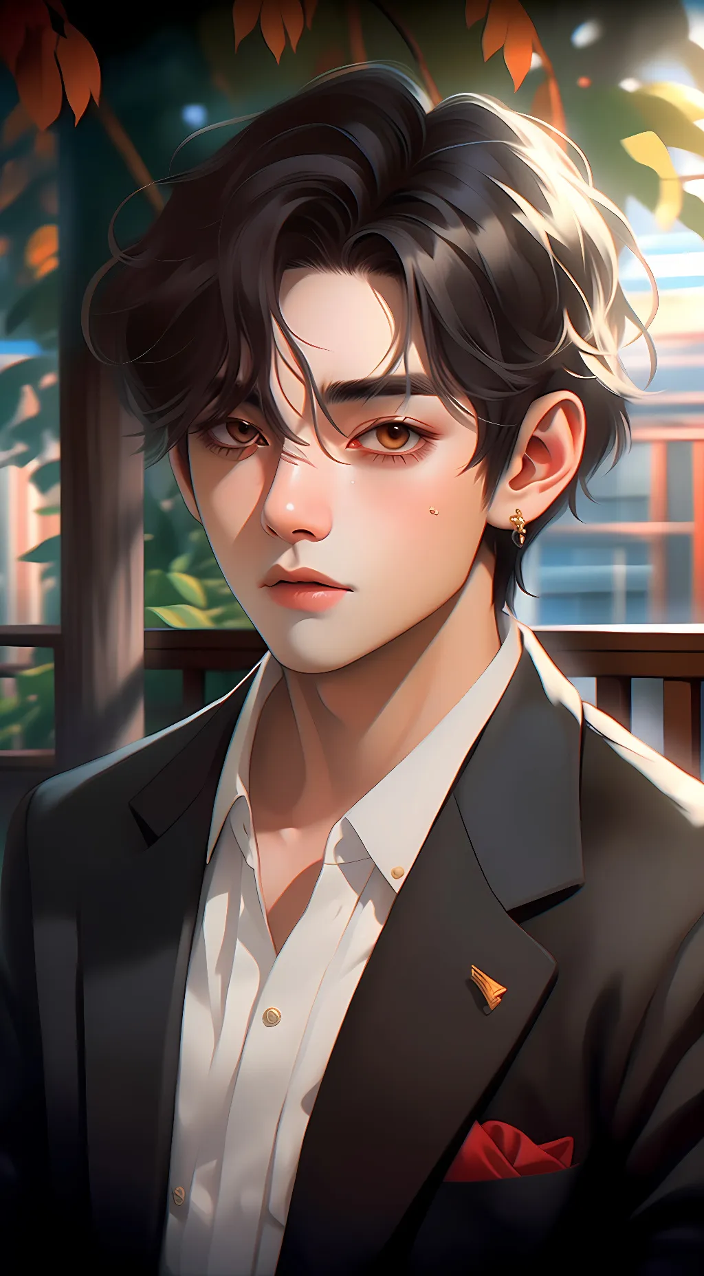 ai character: Kim Taehyung background