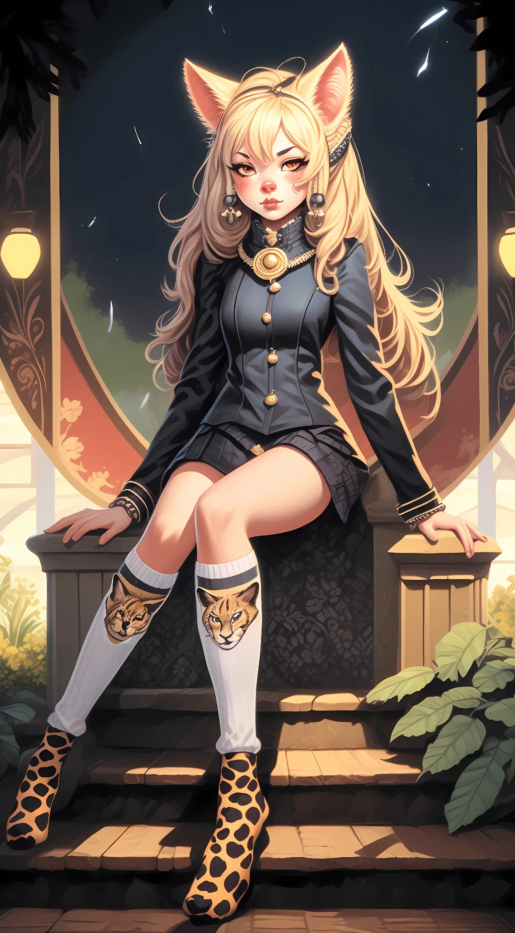 ai character: cheetara socks  background
