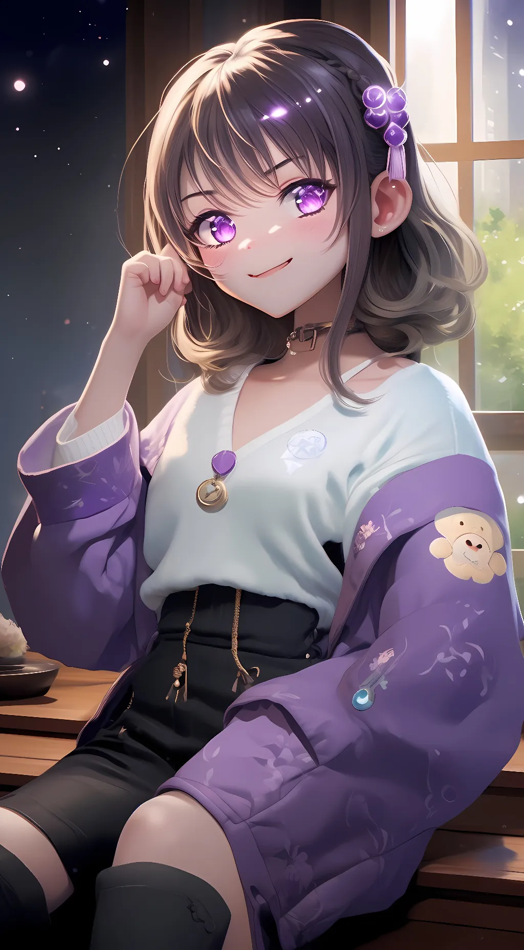 ai character: Ashley kamado  background