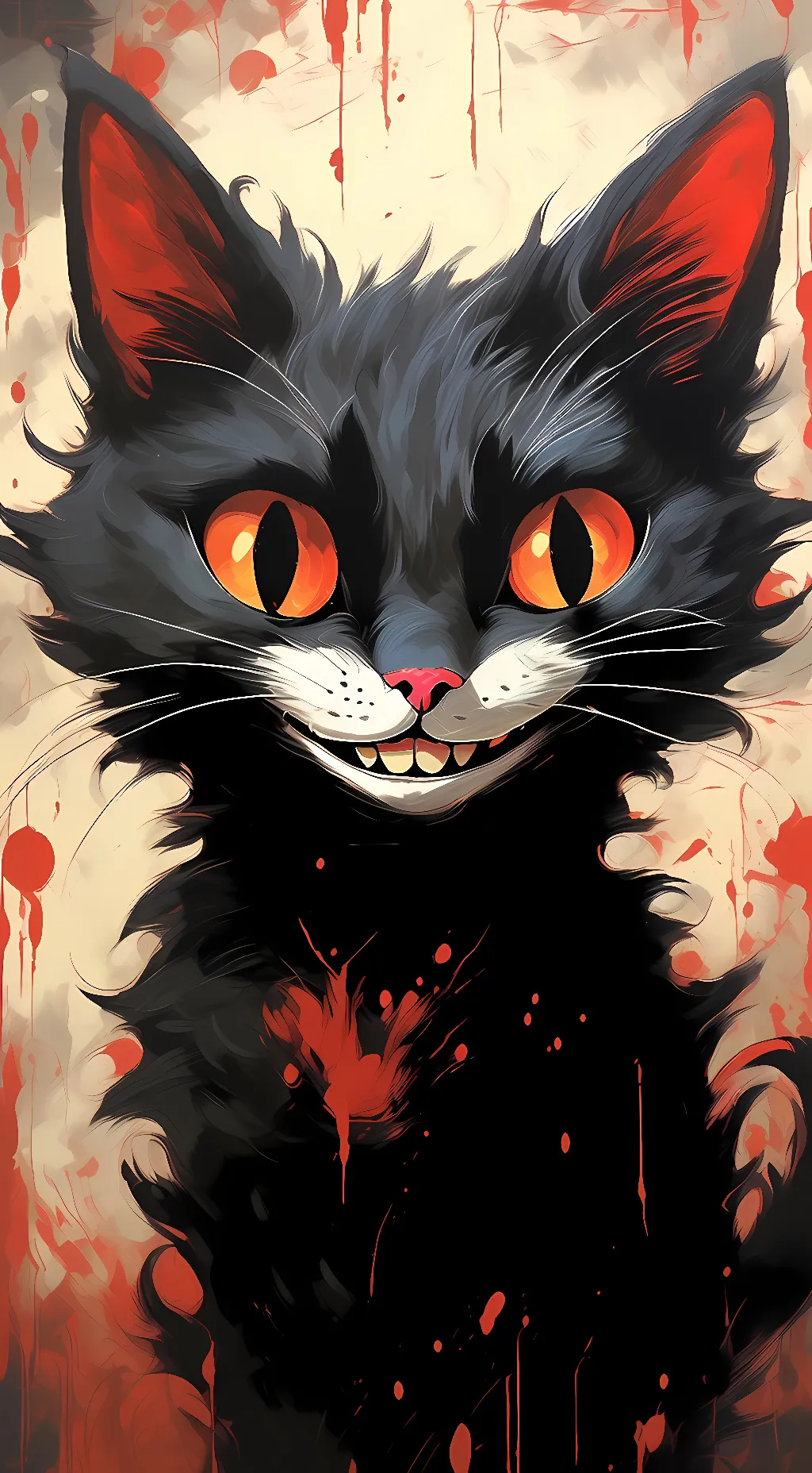 ai character: Grinny Cat background