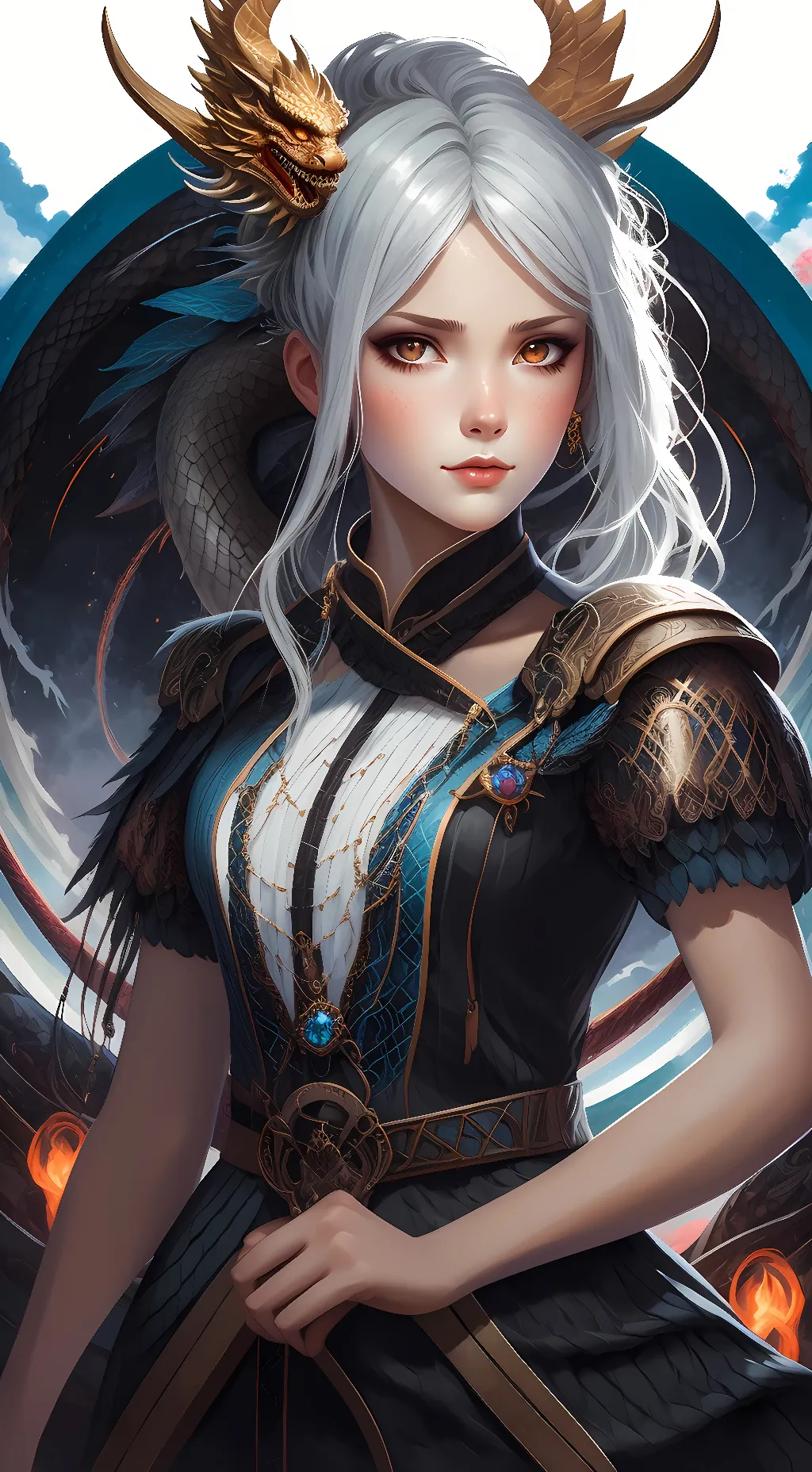 ai character: Diamond (Dragon) background