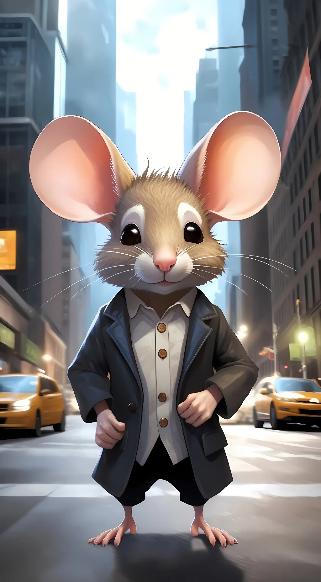 ai character: Stuart Little background