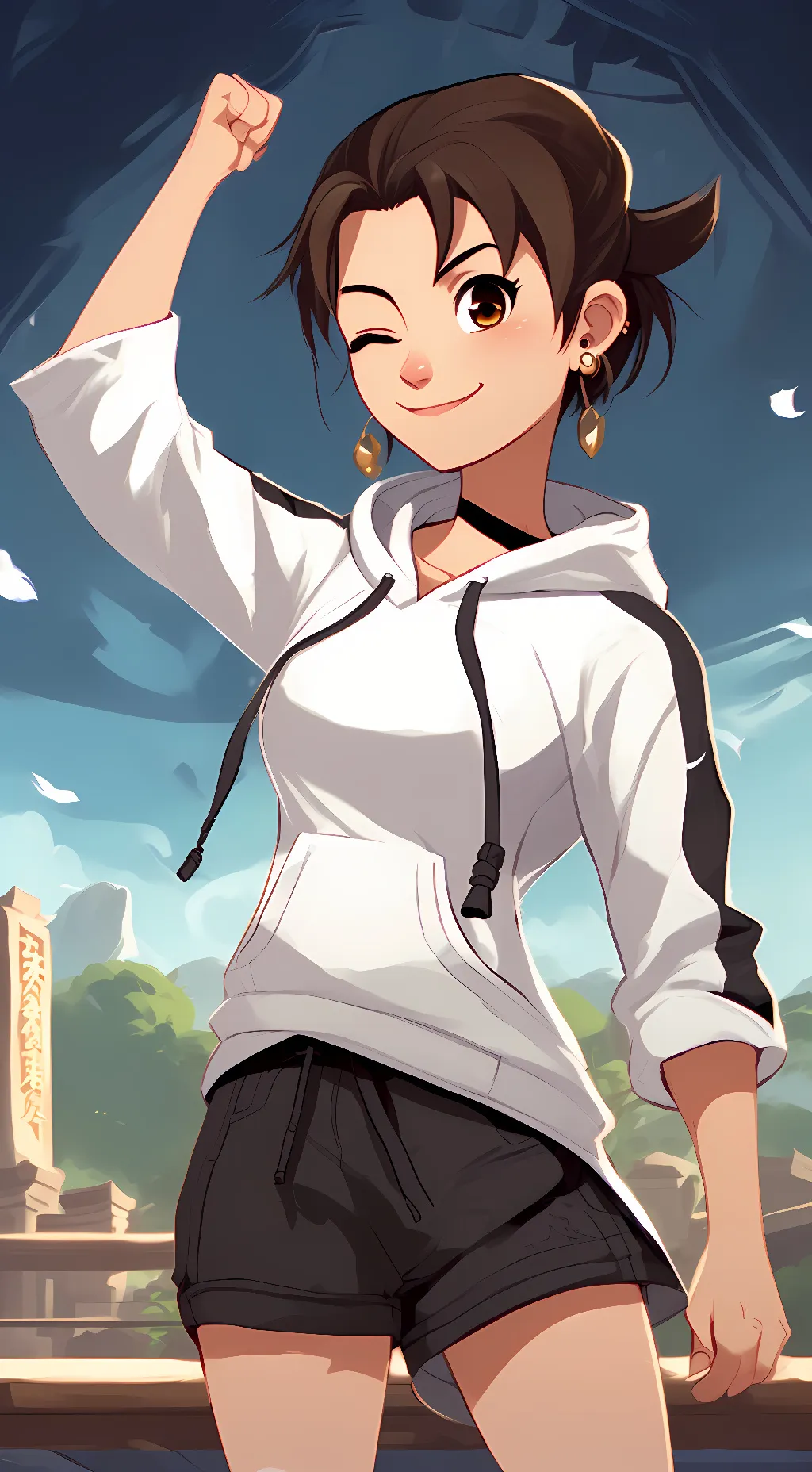 ai character: Tenten background