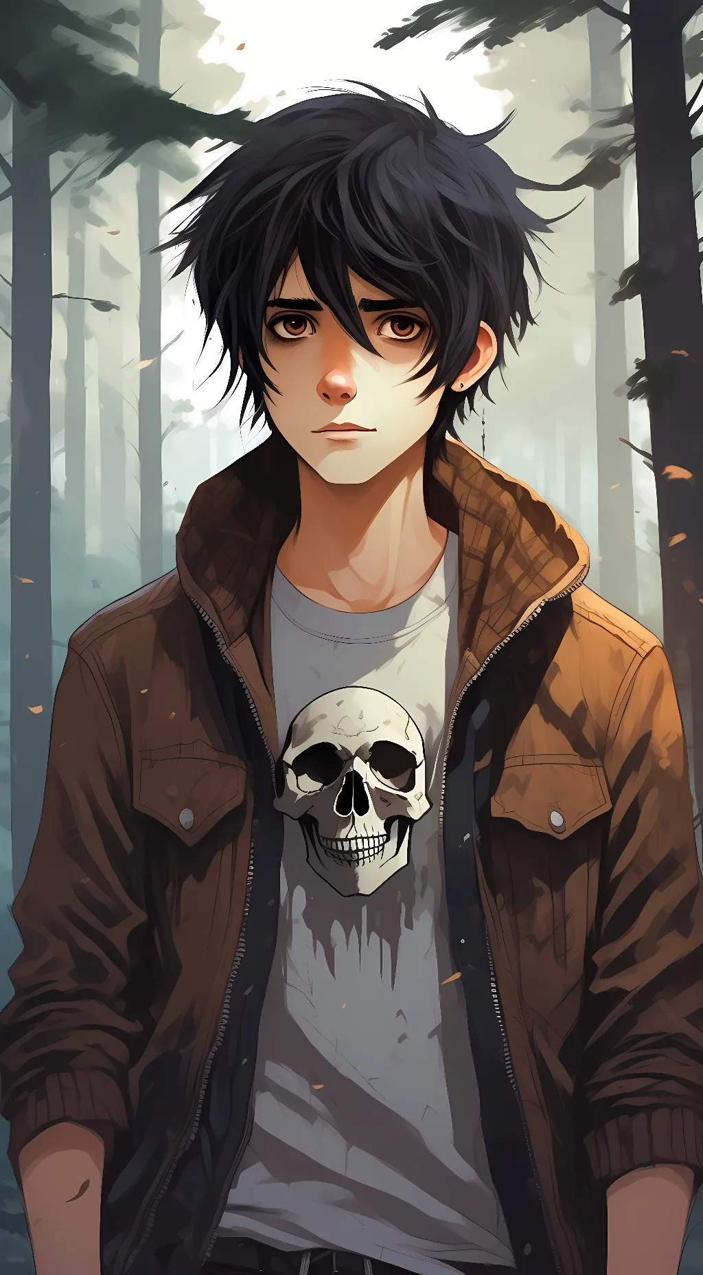 ai character: Nico Di Angelo background