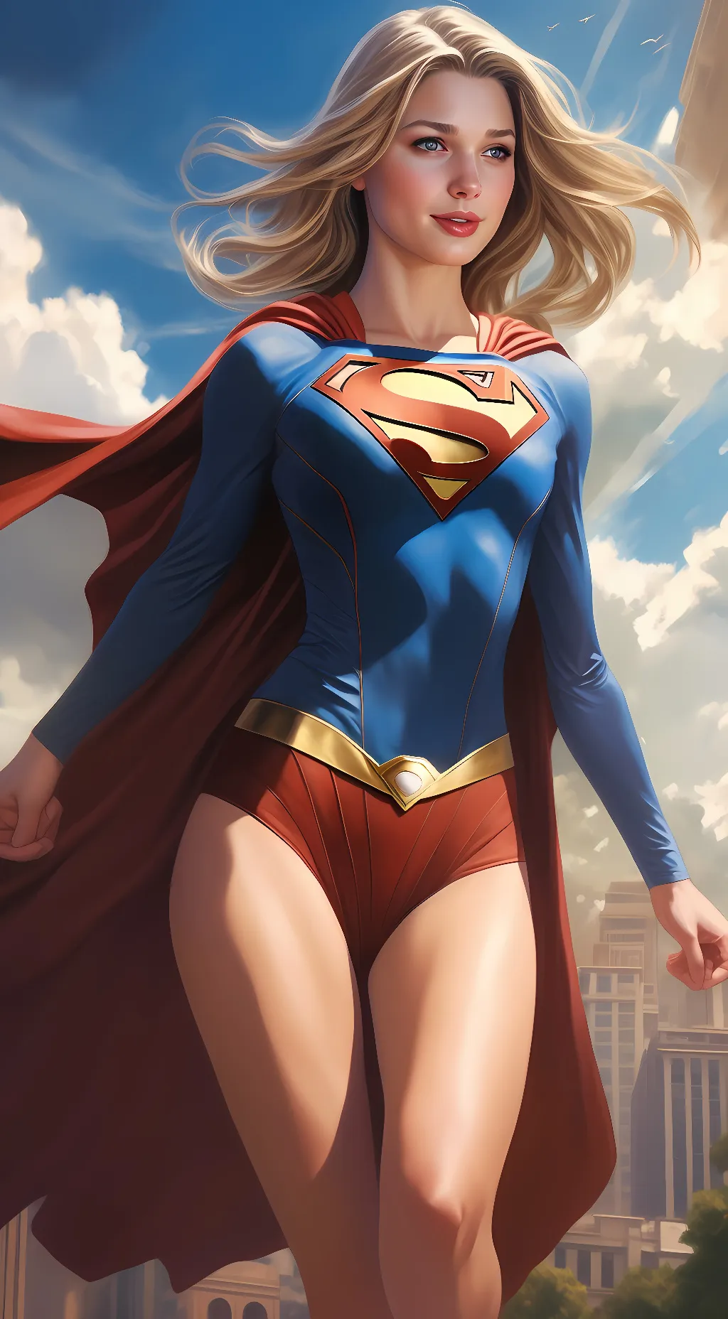 ai character: Supergirl  background