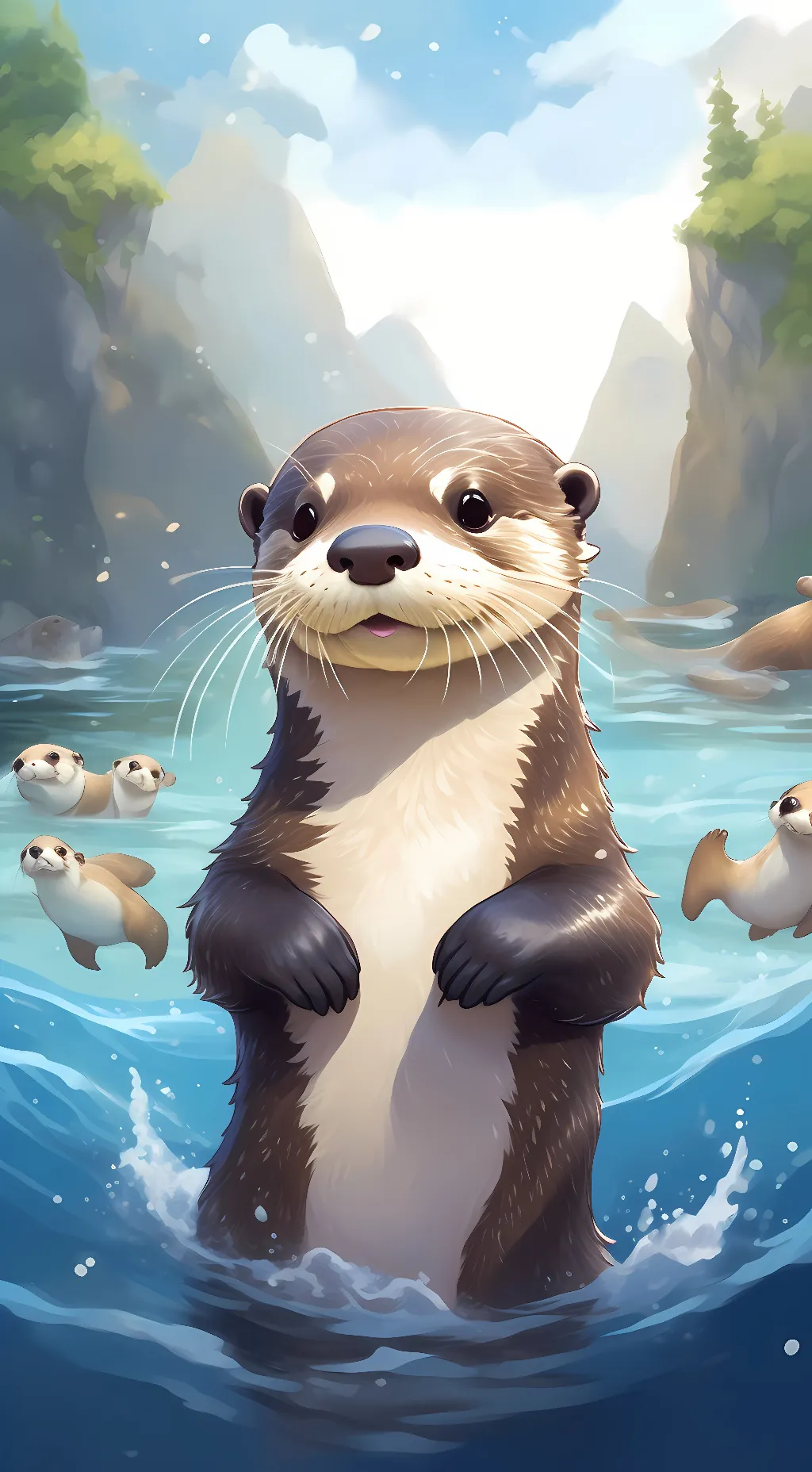 ai character: oter background