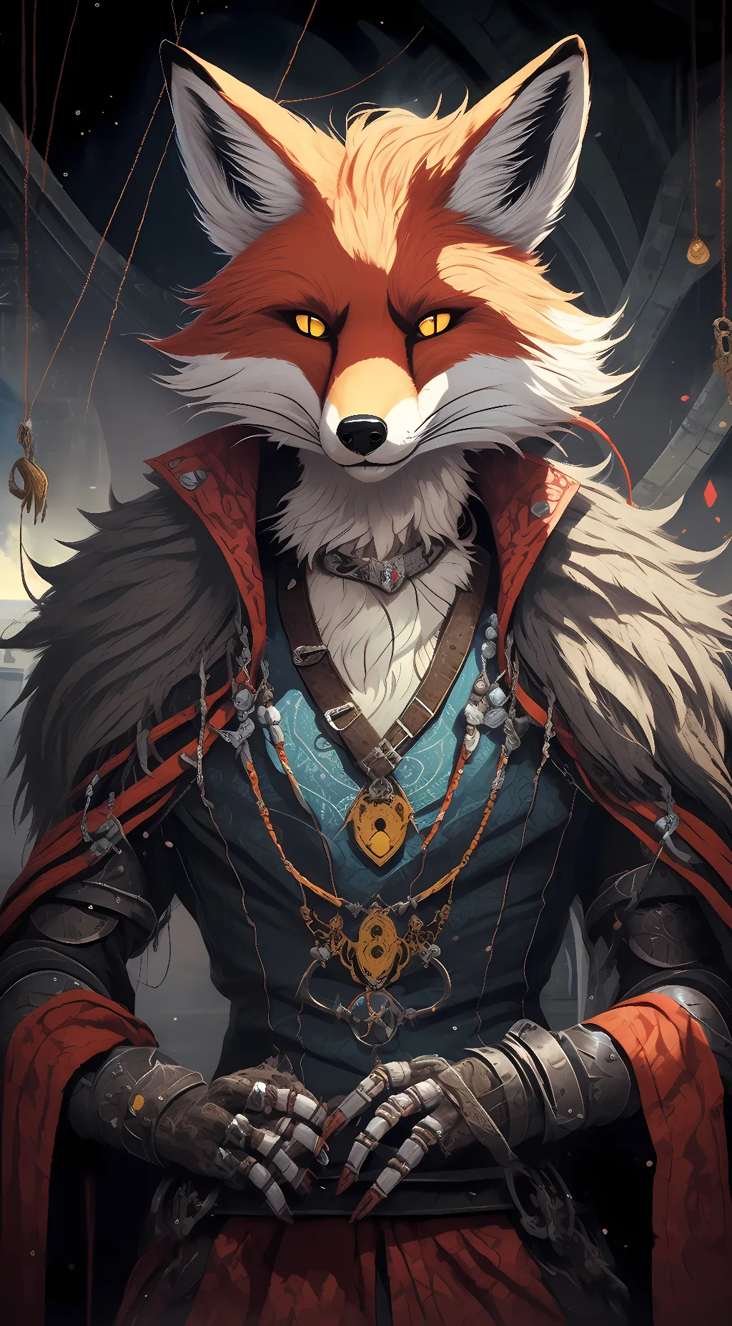 ai character: Foxy background